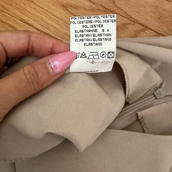 NWT Vintage low rise Bisou Bisou Cream Flare Pants - Picture 6 of 6